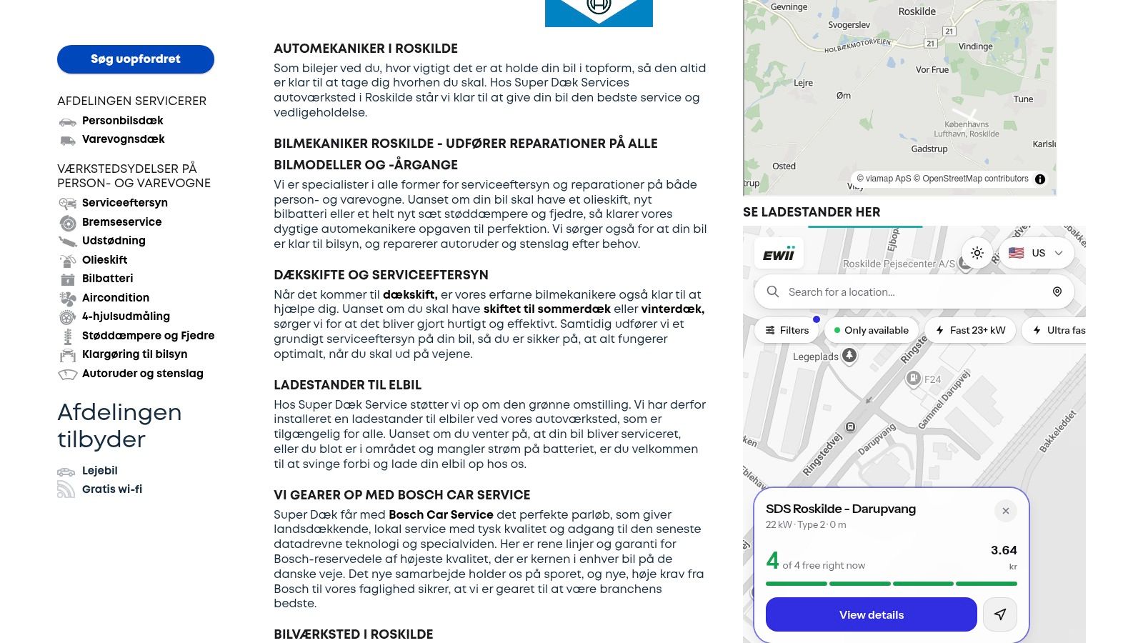 Super Dæk Service, Roskilde
